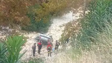 Dere Yatağında Uçan Araç Kazası: 1 Ölü, 2 Yaralı